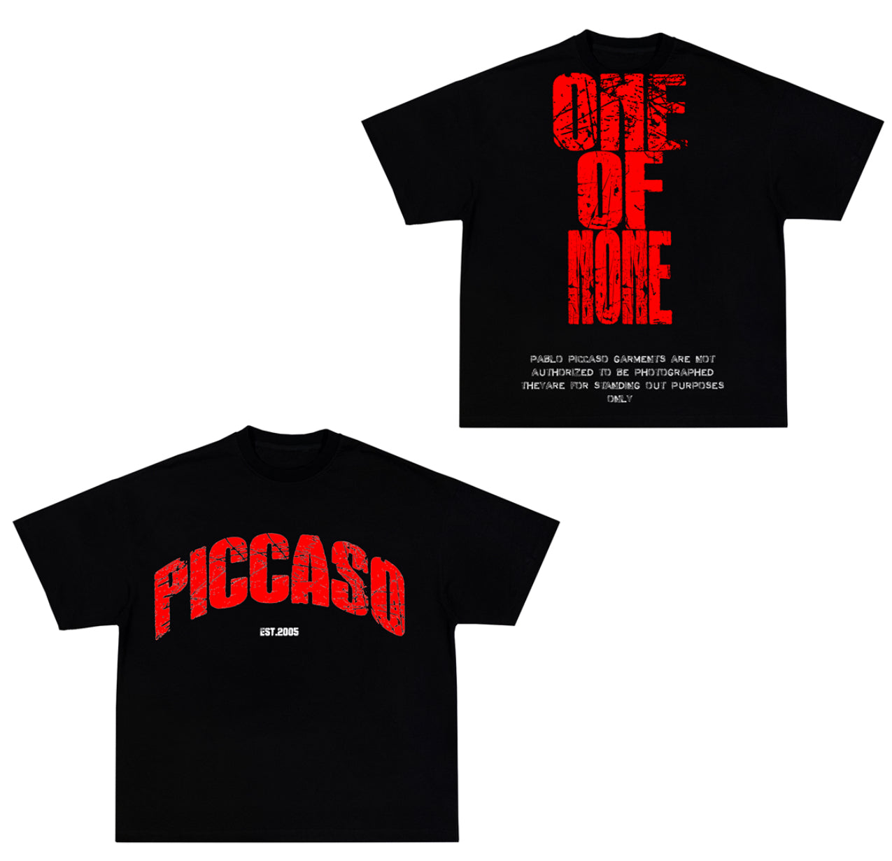 RED PICCASO, “CROSS LOGO” T-SHIRT