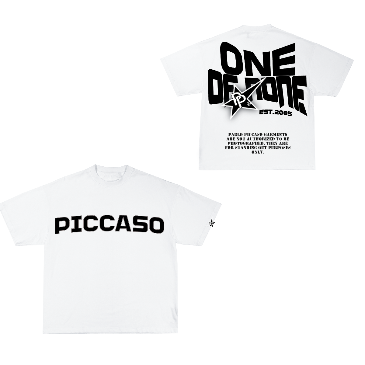 PICCASO SPELLOUT CROP TEE SHIRT