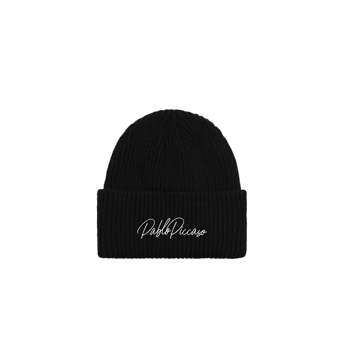 PABLO PICCASO KNITTED SCRIPT BEANIE